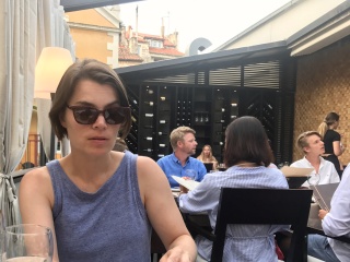 She came for the platter.