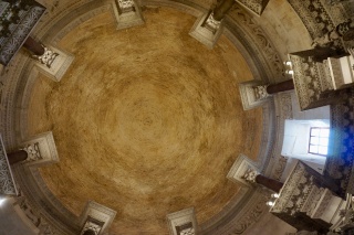 Looking straight up into the dome. Diocletian's, originally.