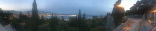 The bay at dusk from Botićevo.
