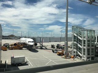 Our Icelandair ride, waiting at the gate.