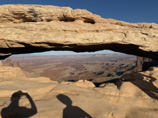Mesa Arch, we were the only ones there