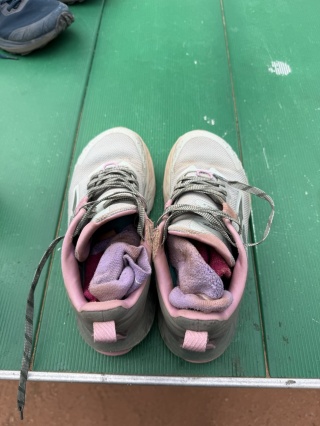 Sandy socks and shoes