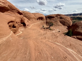 Just a great trail down the back of the saddle