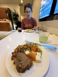 Another exceptional meal. In an airport