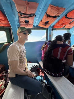 Brian, contemplating transportation choices