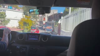 Not a particular challenge here, but our driver earned his keep today