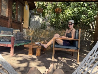 Back on our porch for the afternoon