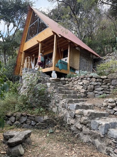 The “lodge”, a beautiful asymmetrical a-frame
