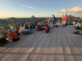 The sunset platform for us and all our new friends