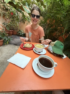 Coffee and a cookie cake