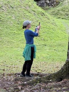 Theresa documenting