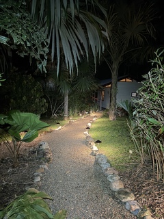 The bungalow in the evening