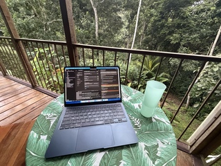 Not a bad place to do what Brian likes to do