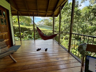 Theresa in hammock recovery