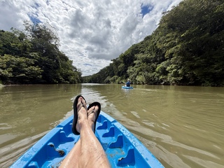 Paddling the Macal River