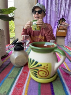 Happy to have tea
