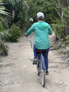 She’s going to need a beach cruiser back home now