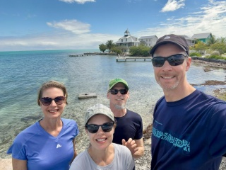 Us, mid bike ride, on a bueno vista