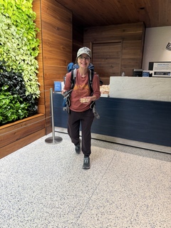 Theresa finds boutique caramel corn at the Centurion lounge