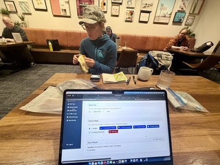 The LAX Alaska Lounge. Small and full