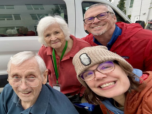 Breakfast with the folks before leaving!