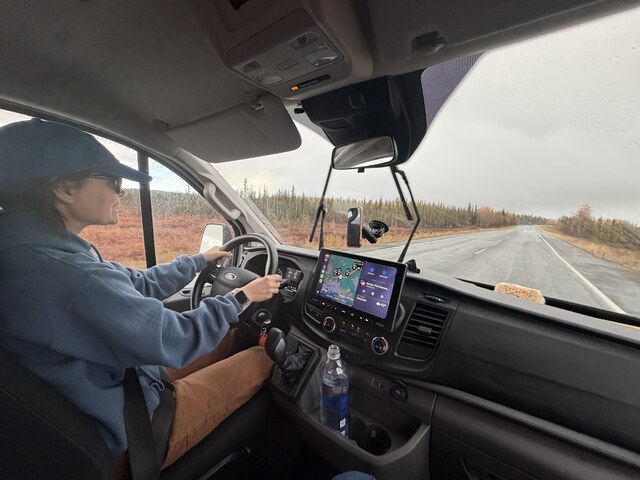 In her element, well her transit