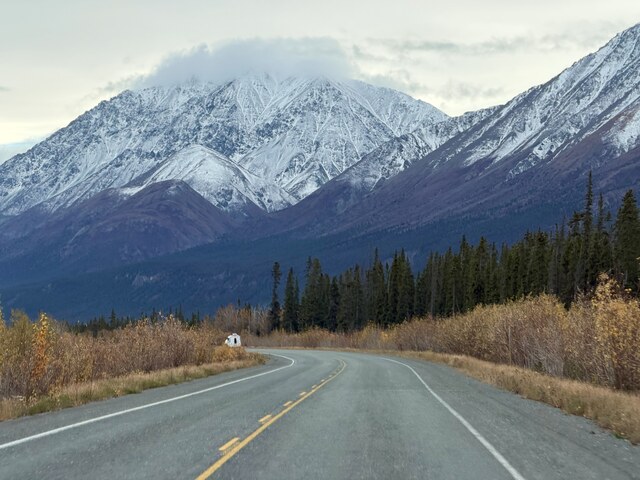 Snow on the St. Elias mountains